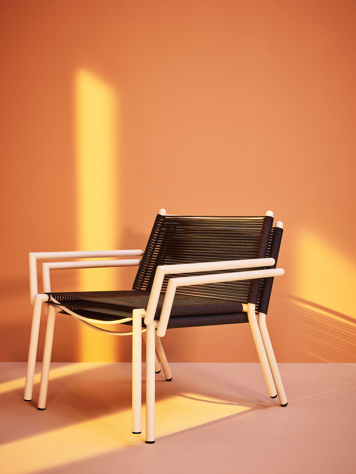 Sedia Lounge Eleven/ Eleven Lounge Chair - Sedia Lounge per esterni in tubolare di acciaio